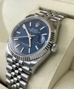 ROLEX DATEJUST SILVER MEN'S WATCH PREOWNED