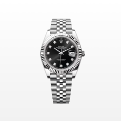 UNWORN ROLEX DATEJUST 41MM, BLACK DIAMOND, JUBILEE, 126334, DATED 2025