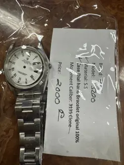 ROLEX AUTHENTIC FULL CASE SET DIAL HANDS BRACELET 15200 WHITE DIAL