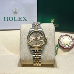 ROLEX 79173 LADY-DATEJUST 26MM STEEL YELLOW GOLD CHAMPAGNE DIAL JUBILEE 1989