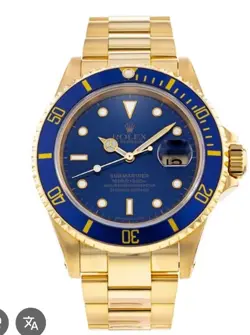 ROLEX SUBMARINER 16618 GOLD OYSTER BRACELET