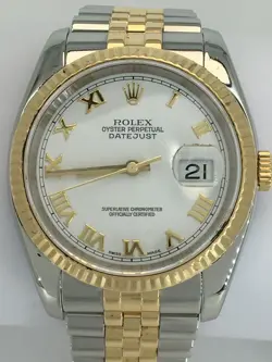 ROLEX DATEJUST 36MM 116233 STAINLESS AND GOLD WATCH (AP1001316)