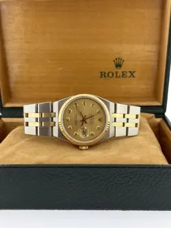 ROLEX DATEJUST 17013 OYSTERQUARTZ CHAMPAGNE DIAMOND DIAL