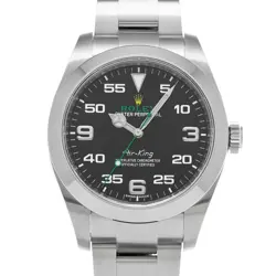 ROLEX AIR-KING 116900 BLACK WATCH 677342