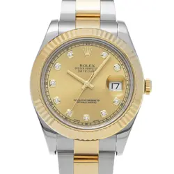 ROLEX DATEJUSTII 116333G CHAMPAGNE/DIAMOND WATCH 677326
