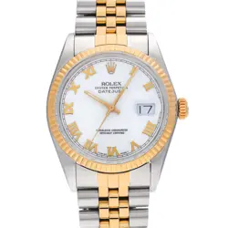ROLEX DATEJUST 16013 WHITE WATCH 666455