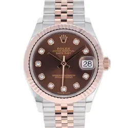 ROLEX DATEJUST 31 MM 278271 CHOCOLATE DIAMONDS NEW 2025 JUNE JUBILEE GOLD STEEL