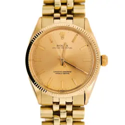 ROLEX OYSTER 1005 CHAMPAGNE DIAL GOLD VINTAGE WATCH