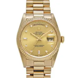 USED ROLEX DAY DATE 18238A CASE: 36×36MM BAND: 19CM MEN'S WATCH #102015