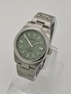 ROLEX 134300  OYSTER PERPETUAL STAINLESS STEEL DIAL PISTACHIO (2025) 41MM B&PS