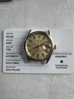 ROLEX MEN'S OYSTER PERPETUAL  DATE 1550