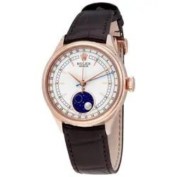 ROLEX CELLINI AUTOMATIC MOONPHASE 18KT EVEROSE GOLD MEN'S WATCH 50535WSBRL