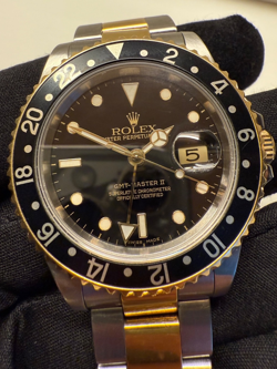 ROLEX GMT - MASTER II REF 16713 STEEL / GOLD YEAR 2002 - 2004 APPROX