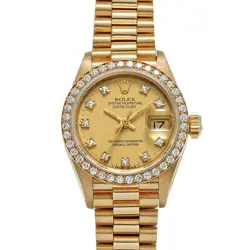 USED ROLEX DATEJUST 69138G CASE: 26×26MM BAND: 16.5CM LADIES WATCH #101015