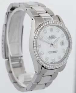 MINT Rolex DateJust DIAMOND MOP 36mm Stainless Steel Automatic Watch 16220