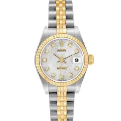 ROLEX DATEJUST STEEL YELLOW GOLD ANNIVERSARY DIAMOND LADIES WATCH 79173