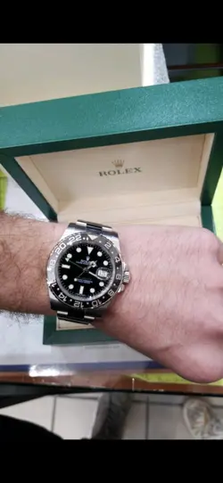 ROLEX GMT-MASTER II 116710LN 2019 OYSTER BRACELET WITH BLACK BEZEL BOX & PAPERS