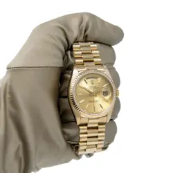 Rolex Day-Date 36 18038 Yellow Gold Champagne Tapestry - Pre-owned