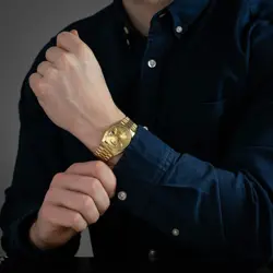 Rolex Day-Date 36 18038 Yellow Gold Champagne Tapestry - Pre-owned