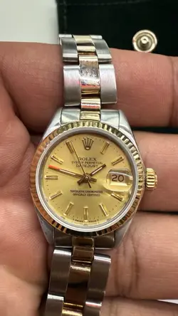 ROLEX DATE JUST LADIES 2 TONE GOLD STAINLESS STEEL