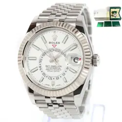 2022 ROLEX SKY-DWELLER 326934 42MM WHITE DIAL JUBILEE BOX PAPERS