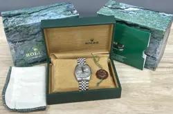 ROLEX DATEJUST STAINLESS STEEL JUBILEE ENGINE TURNED BEZEL 36MM REF. 16220