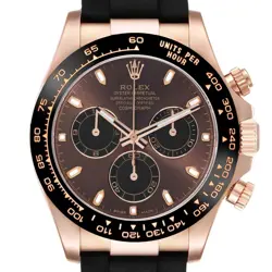 ROLEX DAYTONA ROSE GOLD OYSTERFLEX CHOCOLATE DIAL MENS WATCH 116515