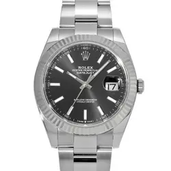 USED ROLEX DATEJUST 41 126334 BLACK CASE: 41×41MM MEN'S WATCH #102015