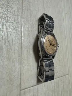 Rolex Oyster Viceroy Auto Beige Dial 1940s Antique SS Watch Working JP