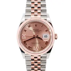 ROLEX DATEJUST 36MM PINK DIAL WATCH 126231 ROSE GOLD