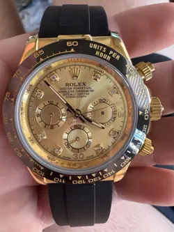ROLEX 18K YELLOW GOLD 40MM DAYTONA COSMOGRAPH 116518 WARRANTY MINTY