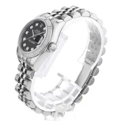 ROLEX DATEJUST 10P DIAMOND 1794G BLACK 924683