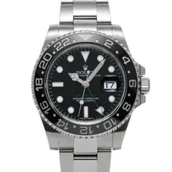 USED ROLEX GMT MASTER II 116710LN BLACK CASE: 40×40MM MEN'S WATCH #106015
