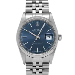 ROLEX DATEJUST 36 16200 BLUE WATCH 675635