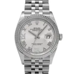 ROLEX DATEJUST 36 126234 SILVER/DIAMOND WATCH 676859