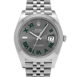 ROLEX DATEJUST 41 126300 SLATE GRAY WATCH 677565