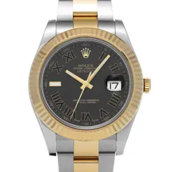 ROLEX DATEJUSTII 116333 BLACK WATCH 676837