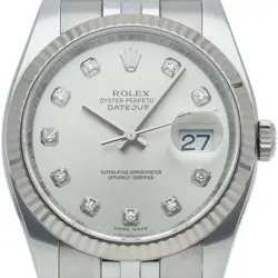 ROLEX DATEJUST 36 MEN'S WATCH 10P DIAMOND 116234G(G) K18WG/STAINLESS STEEL M...
