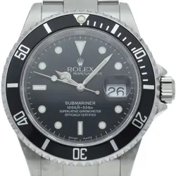 ROLEX SUBMARINA DATE 16610LN(D) STAINLESS STEEL MENSWATCH BLACK USED