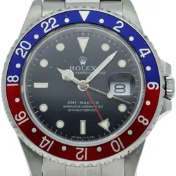 ROLEX GMT MASTER 1 TRITIUM SINGLE BUCKLE OVERHAULED 16700(R) STAINLESS STEEL...