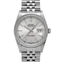 ROLEX DATEJUST 16234 SILVER WATCH 677651