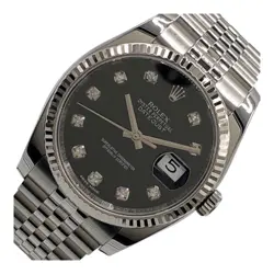 ROLEX DATEJUST 36 116234G RANDOM SS/K18WG/10P DIAMOND #OK456