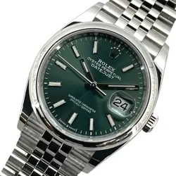 ROLEX DATEJUST 36 MINT GREEN RANDOM SERIAL 126200 MINT GREEN AUTOMATIC #OK410