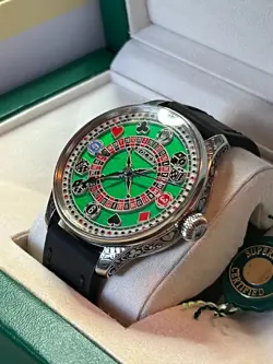 CUSTOM SWISS WATCH | MENS WRISTWATCH | VINTAGE ROLEX POCKET WATCH MOVEMENT