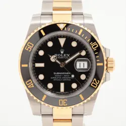ROLEX SUBMARINER 116613LN SS×YG SS×YG AT BLACK DIAL 2 EXTRA LINKS