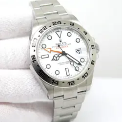 ROLEX CPO 216570 EXPLORER II WITH WHITE DIAL