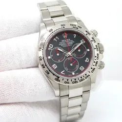 ROLEX 116509 COSMOGRAPH DAYTONA 18K WHITE GOLD WITH BLACK ARABIC DIAL
