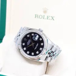 ROLEX 36MM BLACK DIAMONDS DATEJUST  116234 (2012)