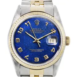 ROLEX 116233 DATEJUST TWO TONE BLUE DIAL JUBILEE WATCH