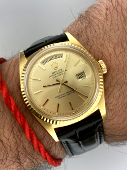 ROLEX DAY-DATE 36MM 1803 SOLID 18K YELLOW GOLD CHAMPAGNE DIAL AUTOMATIC